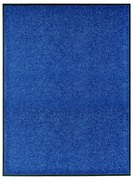 vidaXL Deurmat wasbaar 90x120 cm blauw