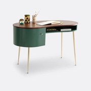 vintage bureau met laagje notelaar, Topim
