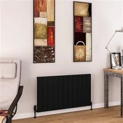 Eastbrook Charlton radiator 105x60cm aluminium 1081W zwart mat