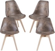 Set 4 Synk Vintage Stoelen