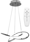 Hangring Plafondlamp Modern LED Remote APP389-CP Chroom