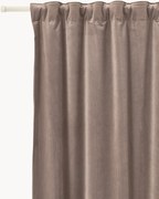 Fluwelen dim-out gordijnen Rush, 2-delig, B 135 cm