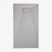 Soho Rechthoekige, Antislip, Extra Vlakke Smc-hars Douchebak Grijs – Koel & 120 X 70 Cm - Sklum