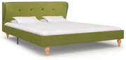 vidaXL Bedframe stof groen 135x190 cm