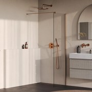 Brauer Oblivion inloopdouche helder glas 60cm koper geborsteld PVD