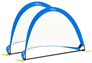 vidaXL 2 st Kindervoetbaldoelen met opbergtas 183x117,5x120,5 cm