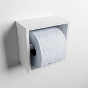 Mondiaz Easy Cube toilet rolhouder 16x8.6cm talc