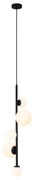 Design hanglamp zwart met mat glas 5-lichts - Vertical Design G9 bol / globe / rond Binnenverlichting Lamp