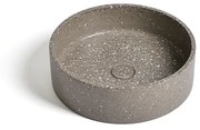 Ideavit Ora Waskom 39x39x12cm Beton Rond Terrazzo 290296-E10