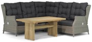 Dining Loungeset 5 personen Wicker Taupe  Garden Collections Chicago/Brighton