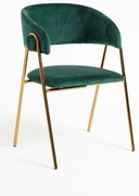 Mihu Goud Fluwelen Stoel