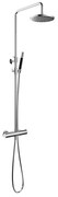 Hotbath Cobber SDS9CR thermostatische opbouw doucheset met ronde handdouche en 30cm hoofddouche chroom