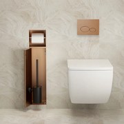 Mueller Bronzo inbouw toiletrol en borstelhouder betegelbaar brons geborsteld