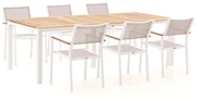 Bellagio Roma/Linosa 240cm dining tuinset 7-delig stapelbaar