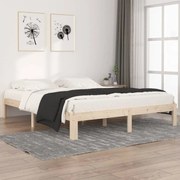 vidaXL Bedframe massief grenenhout 160x200 cm