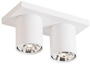 Moderne plafondspot wit 2-lichts - Tubo