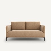 Compacte zitbank in stonewashed fluweel, Oscar, design E. Gallina