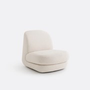 Stoel van boucléstof Lega