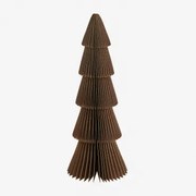 Pak Van 3 Jesper Papieren Kerstbomen Karamelbruin Met Gouden Rand & ↑22.5 Cm - Sklum