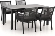Diningset Manifesto  | 4 personen | Tuinset aluminium | 5-delig | Kees Smit Tuinmeubelen