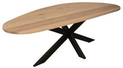 Starfurn Cloud Eiken Eettafel Organische Vorm 180 Cm - 180 X 84cm.