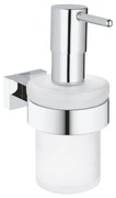 GROHE Essentials Cube Zeepdispenser - 160ml - met houder - wandmontage - chroom 40756001