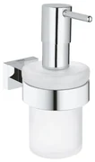 GROHE Essentials Cube Zeepdispenser - 160ml - met houder - wandmontage - chroom 40756001
