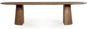 Eleonora Lune Eettafel Maanpoot Bruin 300cm - 300 X 105cm.
