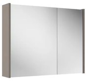 Adema Spiegelkast - 80x63x16cm - inclusief zijpanelen - taupe SW812067/SW910736