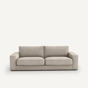 Omvormbare bank in getextureerd viscose/linnen, Skander