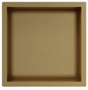 Fortifura Galeria Inbouwnis - 30x30x10cm - Geborsteld Messing PVD (Goud)