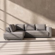 Hoekbank Grijs Boucle Hoek Links
