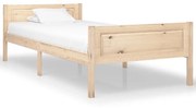 vidaXL Bedframe massief grenenhout 100x200 cm