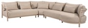 Mykonos modulaire hoek loungeset 3 delig latte 4 Seasons Outdoor