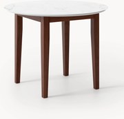 Ronde eetkamertafel Jackson met marmerlook, in verschillende formaten