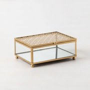 [*] Sofie Glazen Sieradendoos Goud - Sklum