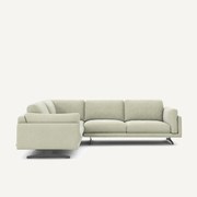 Hoekbank van stonewashed fluweel, CÉSAR