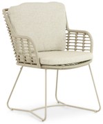 Tuinstoel Aluminium/rope Taupe-naturel-bruin 4 Seasons Outdoor Fabrice