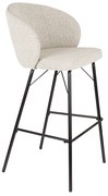 Beige Barkruk Met Ronde Rugleuning