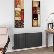 Eastbrook Charlton radiator 125x60cm aluminium 1271W antraciet