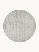 Rond handgeweven viscose vloerkleed Jane