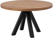 Goossens Eettafel Blade, Strak blad rond 130 x 130 cm 6 cm dik