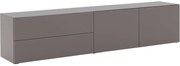 Goossens Excellent Dressoir Monza Zijdeglans, El439ac b = bodemelement 2 deuren vst rechts 2 laden vst links