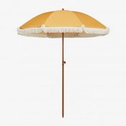 Parasol Ø175 Cm Van Stof En Staal Miska Geel – Curry - Sklum