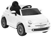 vidaXL Kinderauto Fiat 500 elektrisch wit