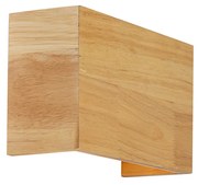 Landelijke wandlamp eiken hout 2-lichts - Otan Landelijk G9 Binnenverlichting Lamp