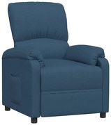 vidaXL Fauteuil verstelbaar stof blauw