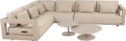 Boaz Metropolitan hoek loungeset 5 delig keramiek latte 4 Seasons Outdoor