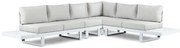 Hoek loungeset 6 personen Aluminium Wit  Lifestyle Garden Furniture Lorenzo