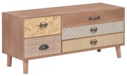 vidaXL Tv-meubel met 5 lades 90x30x40 cm massief grenenhout